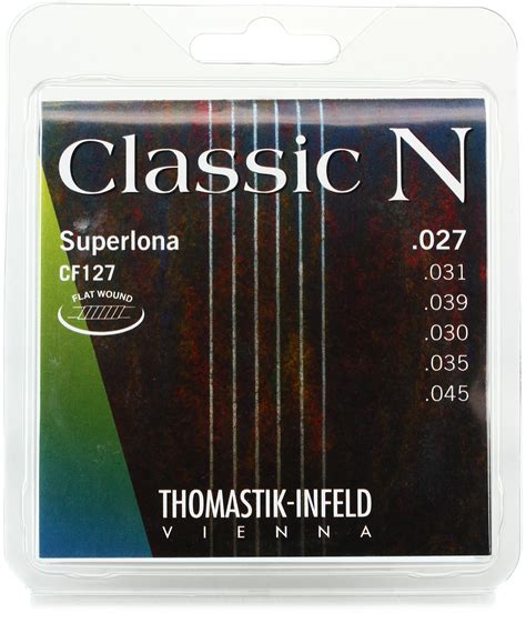 Thomastik Infeld Classic N Superlona Classical Guitar Strings Flat Wound Bass With Nylon G