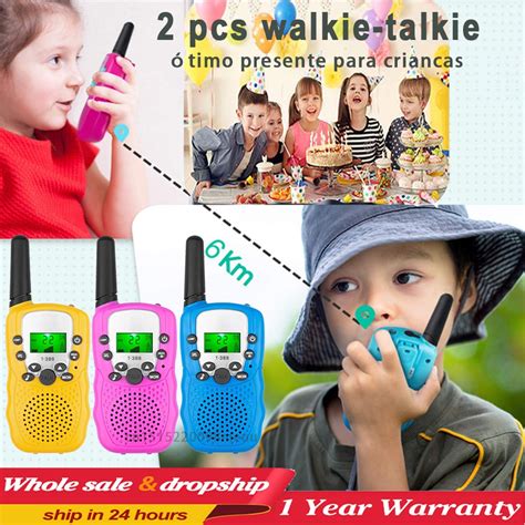Walkie Talkie Infantil - Walkie Talkie Infantil 2 Pçs celular Handheld Transceptor Iluminador ...