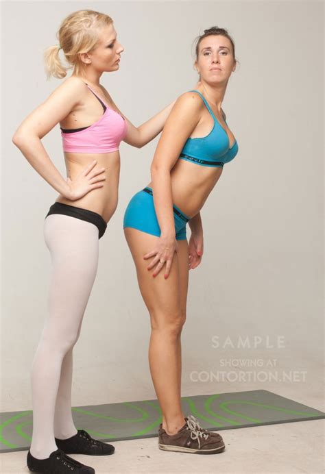 Naked Flexible Girls Perform Nude Yoga Exercises