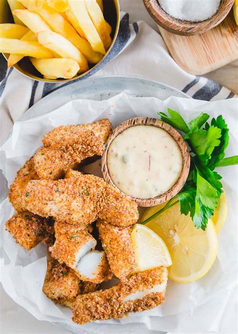 Crispy Homemade Air Fryer Fish Sticks Running To The Kitchen®