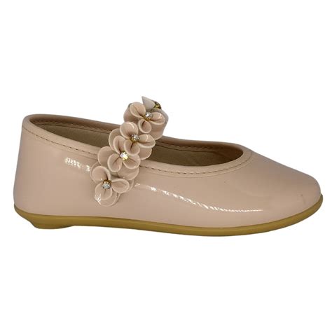 Sapatilha Infantil Feminina Pimpolho Nude Florzinha Bege