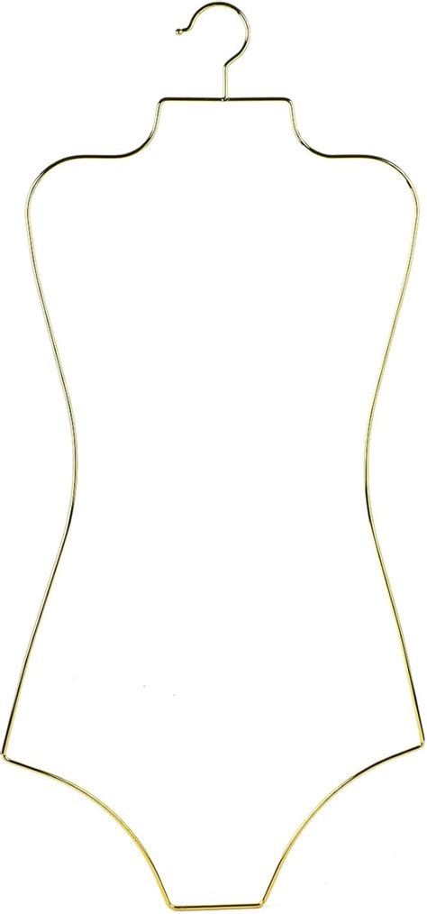 Amazon Arekuaei Gold Wire Lingerie Hangers Body Shape Metal Display Bikini Swimwear Hanger