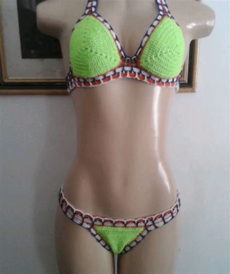 Bikini Em Crochet Moda Praia Feminina Feito A Mao Nunca Usado 18362583 Enjoei