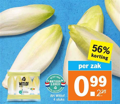 ah witlof  stuks aanbieding bij albert heijn