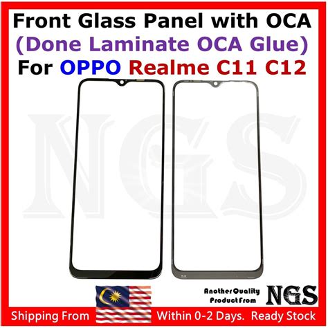 แผงกระจกด้านหน้า แบบเปลี่ยน สําหรับ REALME C11 RMX2185 REALME C12 ...