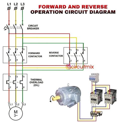 Forward Reverse Phase Motor Wiring Diagram Overload Protec