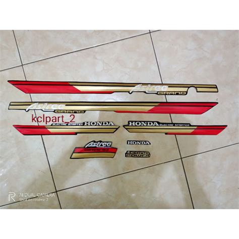 Jual STIKER STRIPING LIS BODY HONDA ASTREA GRAND BULUS TAHUN 91 92