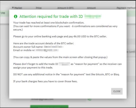 Taking An Offer Bisq Wiki