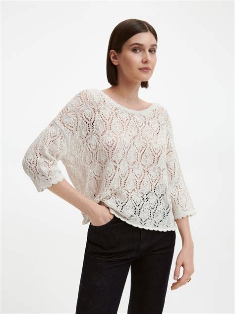 Openwork Jumper Color Nude RESERVED 3266T 02X