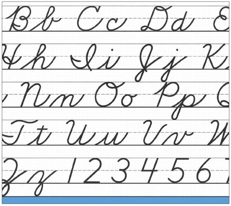Lowercase F In Cursive Writing