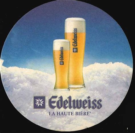 Edelweiss | Beer coasters, Beer, Edelweiss