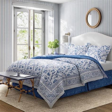 Laura Ashley Home Comforter Set Cotton Bedding With Matching Shams