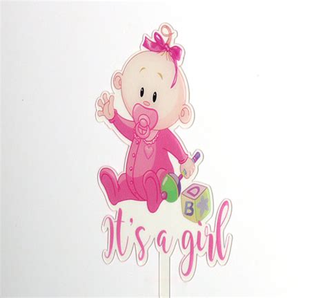 Baby Shower Decorations Elephant Theme Gender Reveal Cupcake Toppers