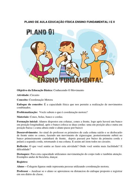 Plano De Aula De Educacao Fisica