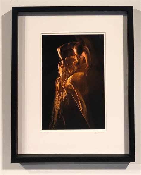 Doug Birkenheuer JC1 2009 Male Nude Figure With Fabric Color Photograph Matted And Framed