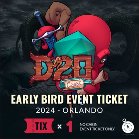 D Cruise Early Bird Ticket Event Cruises