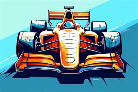 Premium Ai Image Racing Car Illustration Transportation