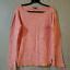 Banana Republic Womens Long Sleeve Tee Size M Orange Pinstriped Pocket