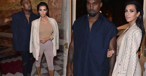 Kim Kardashian Covers Up In Skintight Nude Top After Baring Her Boobs Earlier In The Day