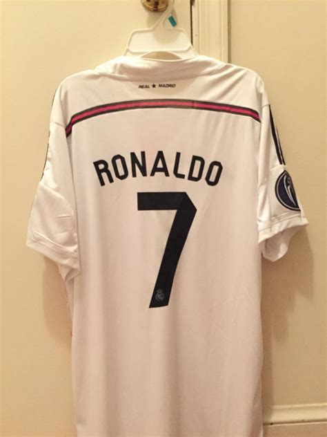 Cristiano Ronaldo Real Madrid Adidas Jersey L Large Fly Emirates