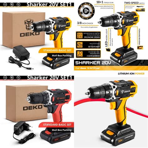 BEST SALES: $34 — DEKO Cordless Drill in 2021 | Electric drills ...