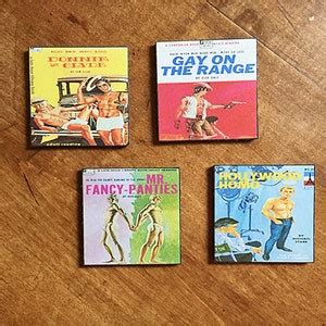 Gay Pulp Coasters Retro Vintage Pulp Fiction Paperback Art Beefcake Pin Up Kitsch Etsy