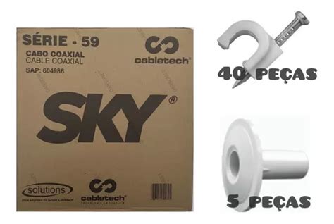 Caixa De Cabo Antena Coaxial Mts Rg Sky Original Frete Gr Tis