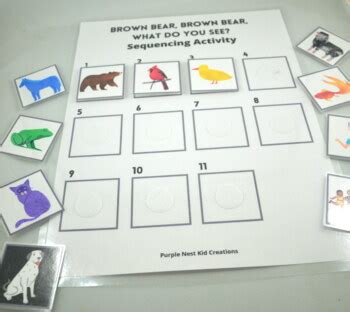 Brown Bear Sequencing Activity By Purple Nest Kid Creations Tpt