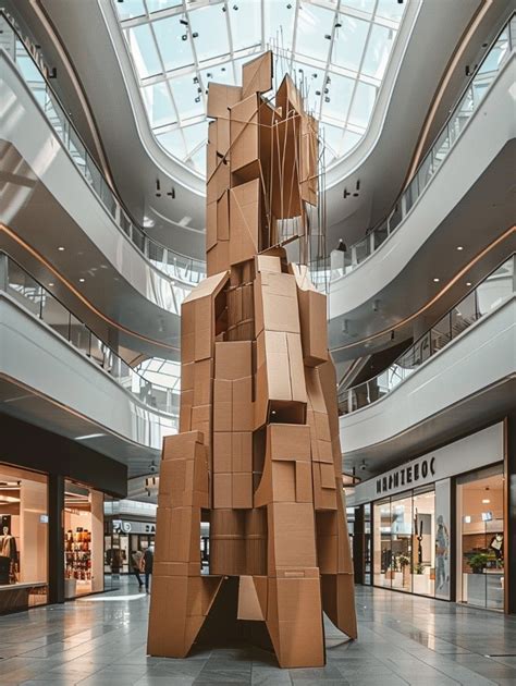 Opakowania Z Tektury Falistej Muzealna Instalacja