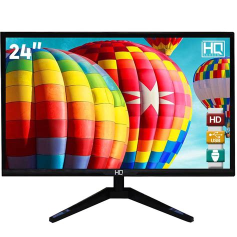 Monitor LED 24 HQ Widescreen Full HD 24HQ LED HDMI Monitor Para