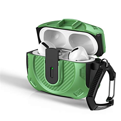 for AirPods 2nd Gen / 1st Gen Case Cover with Key Chain, Rugged Secure