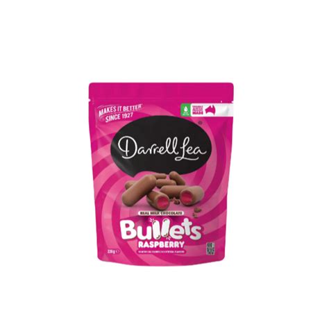 Darrell Lea Milk Chocolate Raspberry Bullets 226g Specialist Clinic