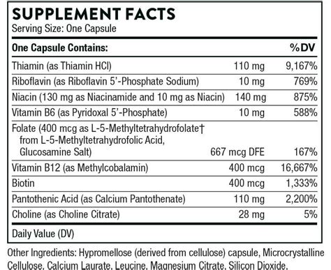 Thorne basic b complex 60 caps купить Киев и Украина, цена и отзывы ⭐ ...