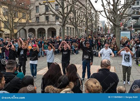 Performance of a Street Youth Dance Group on the Central Historical ...