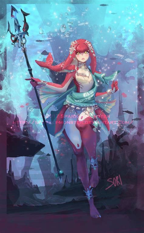 Mipha Zora Princess By Sparkly Monster Legend Of Zelda Legend Of