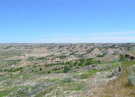 Spring In The North Dakota Badlands Buttes And Hills Along Scenic Loop