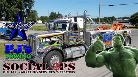 Custom Incredible Hulk Tow Truck Wrap Youtube