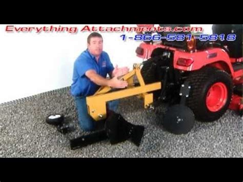 Everything Attachments Compact Or Subcompact Tractor Plow Youtube