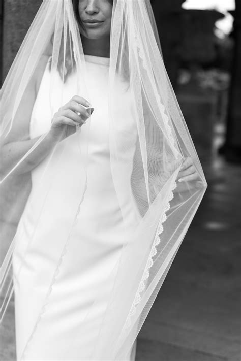 HARRIET WEDDING VEIL Lace Edge Veil Lace Trim Veil - Etsy