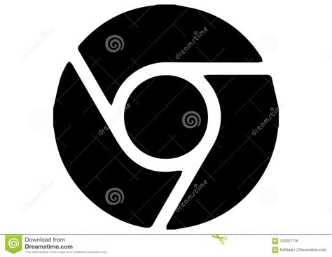 Google Chrome Icon Logo editorial photo. Illustration of vector - 122027716