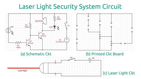 Working Explanation Of Laser Light Security Alarm Circuit Youtube