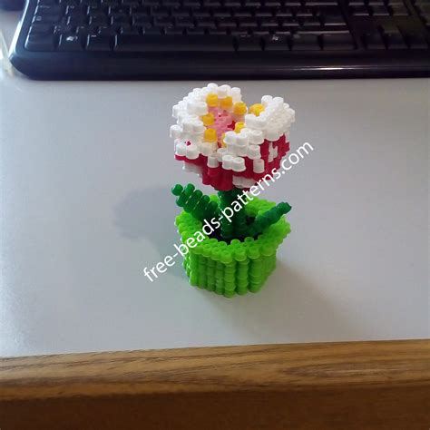 3d Perler Beads Piranha Plant From Super Mario Work Photos 2 Free