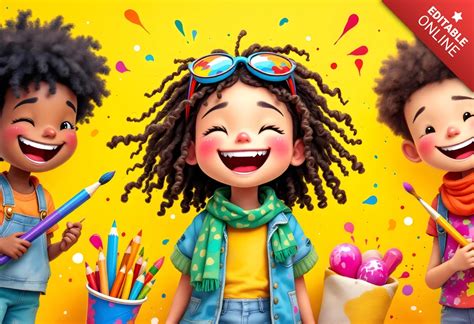 Joyful Kids Creative Workshop Poster Template Free Design Template