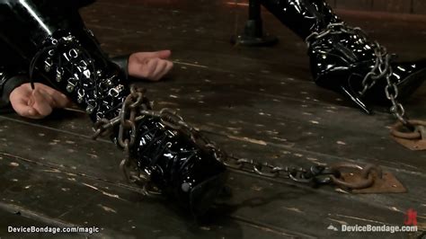 Huge Boobs MILF Bound In Latex