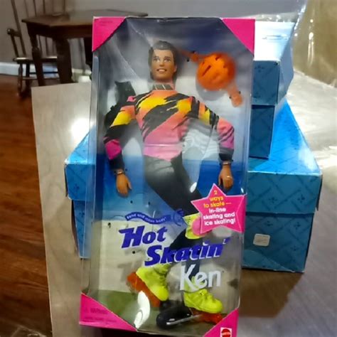 Mattel Toys Vintage Hot Skatin Ken Barbies Friend Doll 994 Mattel Inline Ice Skating New