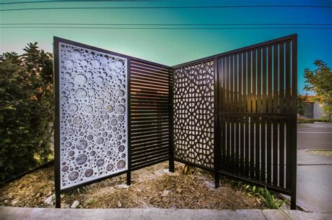 Landscape Privacy Screens Iron Bark Metal Design