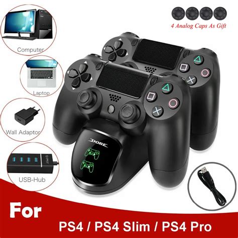 Dock Station de carregamento rápido USB para controlador PS4 joypad