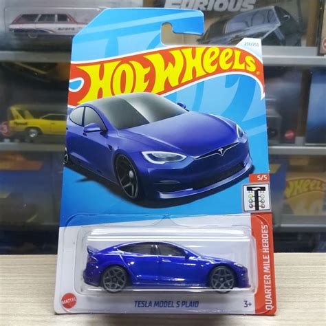 Jual HOT WHEELS TESLA MODEL S PLAID BLUE 2024 Shopee Indonesia