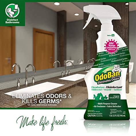 OdoBan Professional Ready-to-Use Disinfectant and Odor Eliminator, 32 ...