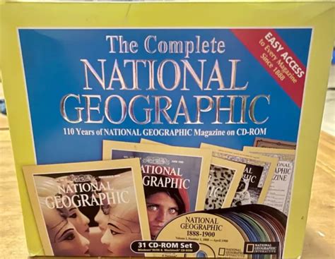 THE COMPLETE NATIONAL Geographic 109 Years Magazine On CD ROM In BOXED